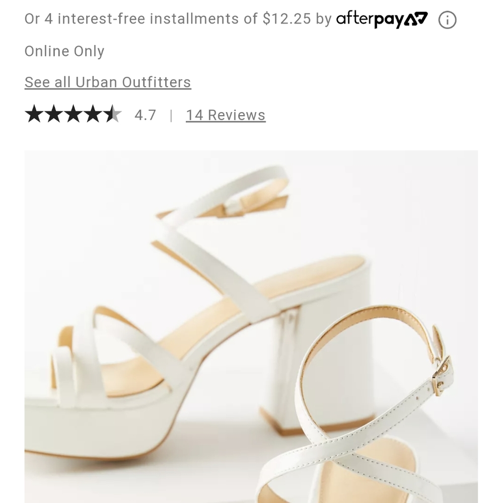 ISO! UO GIGI STRAPPY PLATFORM SANDAL